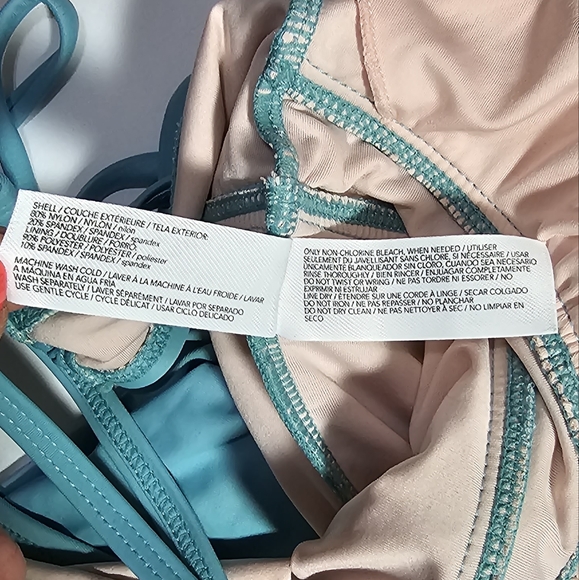 β€οΈβπ₯$5~ Mae Swimwear All Aboard Front Ruffle Cut Out One Piece Swimsuit - Picture 10 of 11